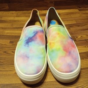 Steve Madden Y2k,90s Style tie-dye platform sneaker sz 7.5